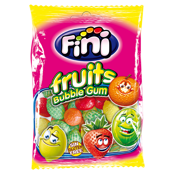 Fini Fruits Bubble Gum 75g | Default Start Page - Alla kategorier - Godis - Tuggummi - Godistuggummi | Gottegrisen