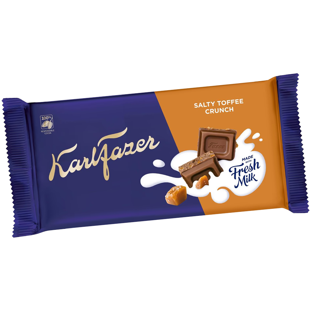 Karl Fazer Salty Toffee Crunch 145g