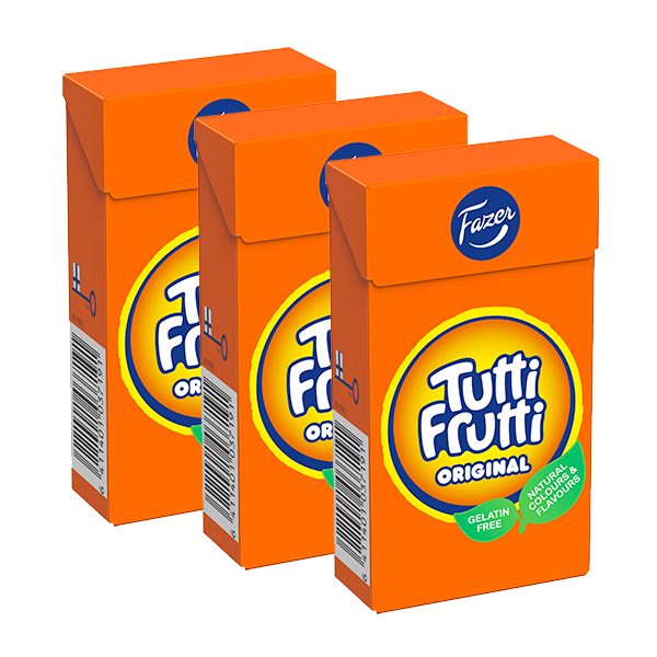 3st - Tutti Frutti Tablettask 38g | Default Start Page - Alla kategorier - Godis | Gottegrisen