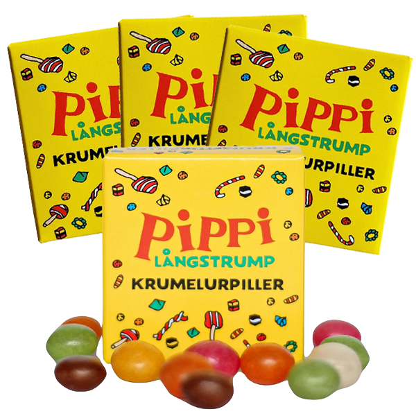 4st - Pippis Krumelurpiller 20g | Default Start Page - Alla kategorier - Godis - Påsar & Stycksaker | Gottegrisen