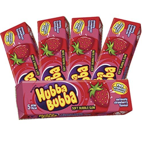 HUBBA BUBBA STRAWBERRY – 5 st | Default Start Page - Alla kategorier - Godis - Klubbor & Tuggummi | Gottegrisen