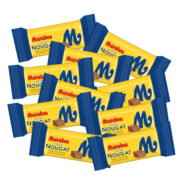 10st - Marabou Nougat Crisp 13g | Default Start Page - Alla kategorier - Nyheter - Nyheter 2025 - Godis - Nyheter 2025 | Gottegrisen