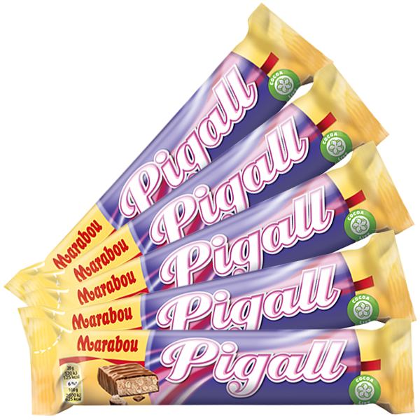 5st - Dubbel Pigall 40g | Default Start Page - Alla kategorier - Godis - Påsar & Stycksaker | Gottegrisen