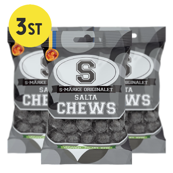 3st - S-Märke Chews Salta 70g | Default Start Page - Alla kategorier - Nyheter | Gottegrisen