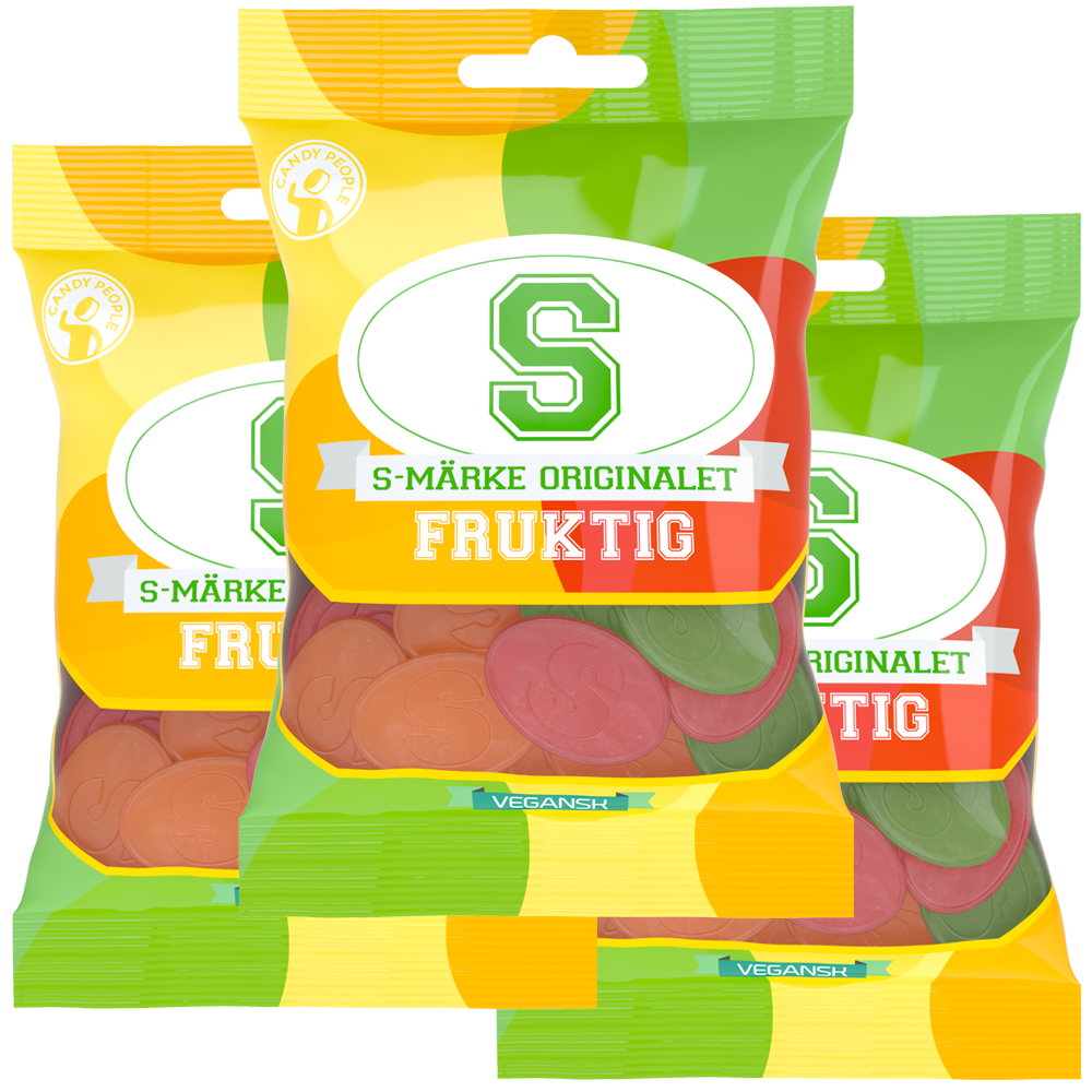 3st - S-Märke Fruktig 70g