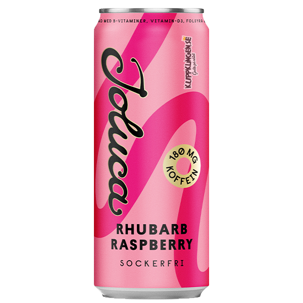 Joluca Rhubarb Raspberry 330ml | Default Start Page - Alla kategorier - Nyheter - Nyheter 2025 - Dryck - Nyheter 2025 | Gottegrisen