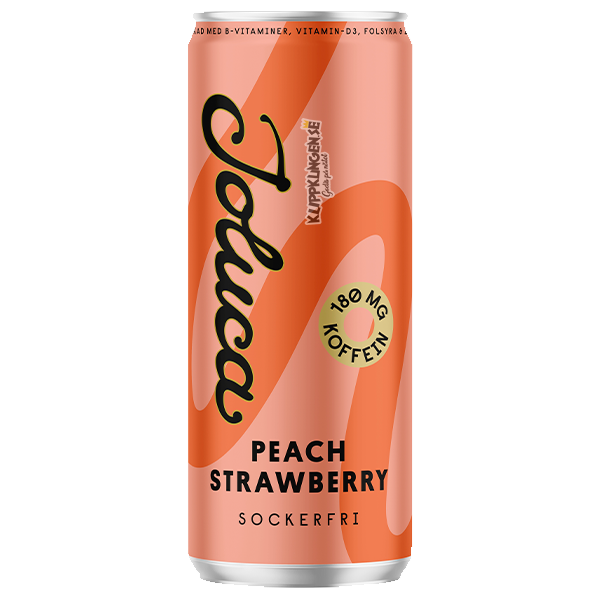 Joluca Peach Strawberry 330ml | Default Start Page - Alla kategorier - Nyheter - Nyheter 2025 - Dryck - Nyheter 2025 | Gottegrisen
