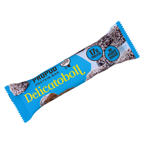 ProPud Proteinbar Delicatoboll 55g | Default Start Page - Alla kategorier - Nyheter - Nyheter 2024 - Godis - Nyheter 2024 | Gottegrisen