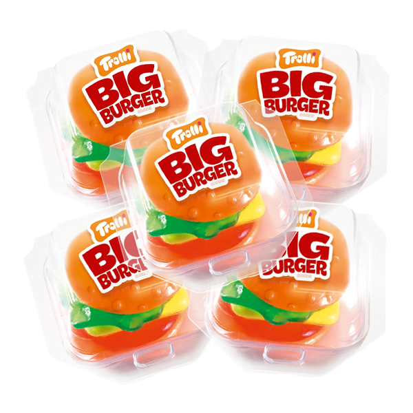 5st - Trolli Burger 50g | Default Start Page - Alla kategorier - Godis - Påsar & Stycksaker - Roliga Stycksaker | Gottegrisen