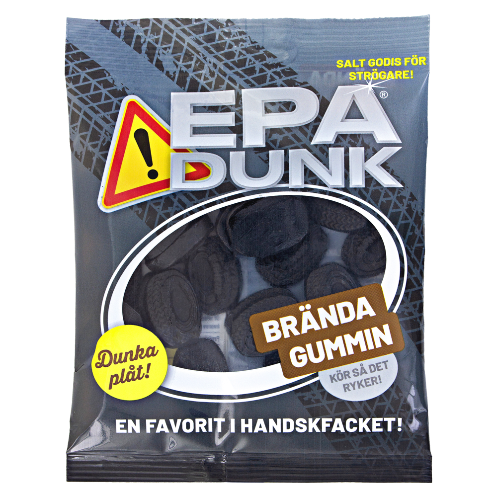Epa Dunk Brända Gummin 80g | Default Start Page - Alla kategorier - Nyheter - Nyheter 2025 - Godis - Nyheter 2025 | Gottegrisen