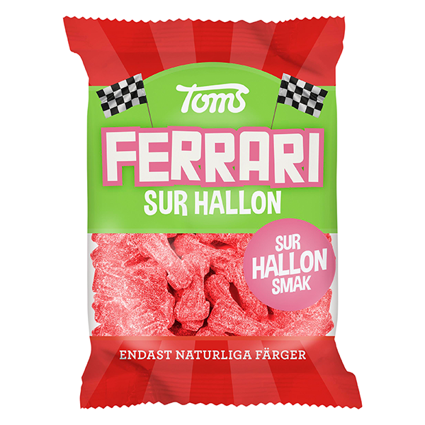 Ferrari Sur Hallon 120g | Default Start Page - Alla kategorier - Godis - Påsar & Stycksaker | Gottegrisen