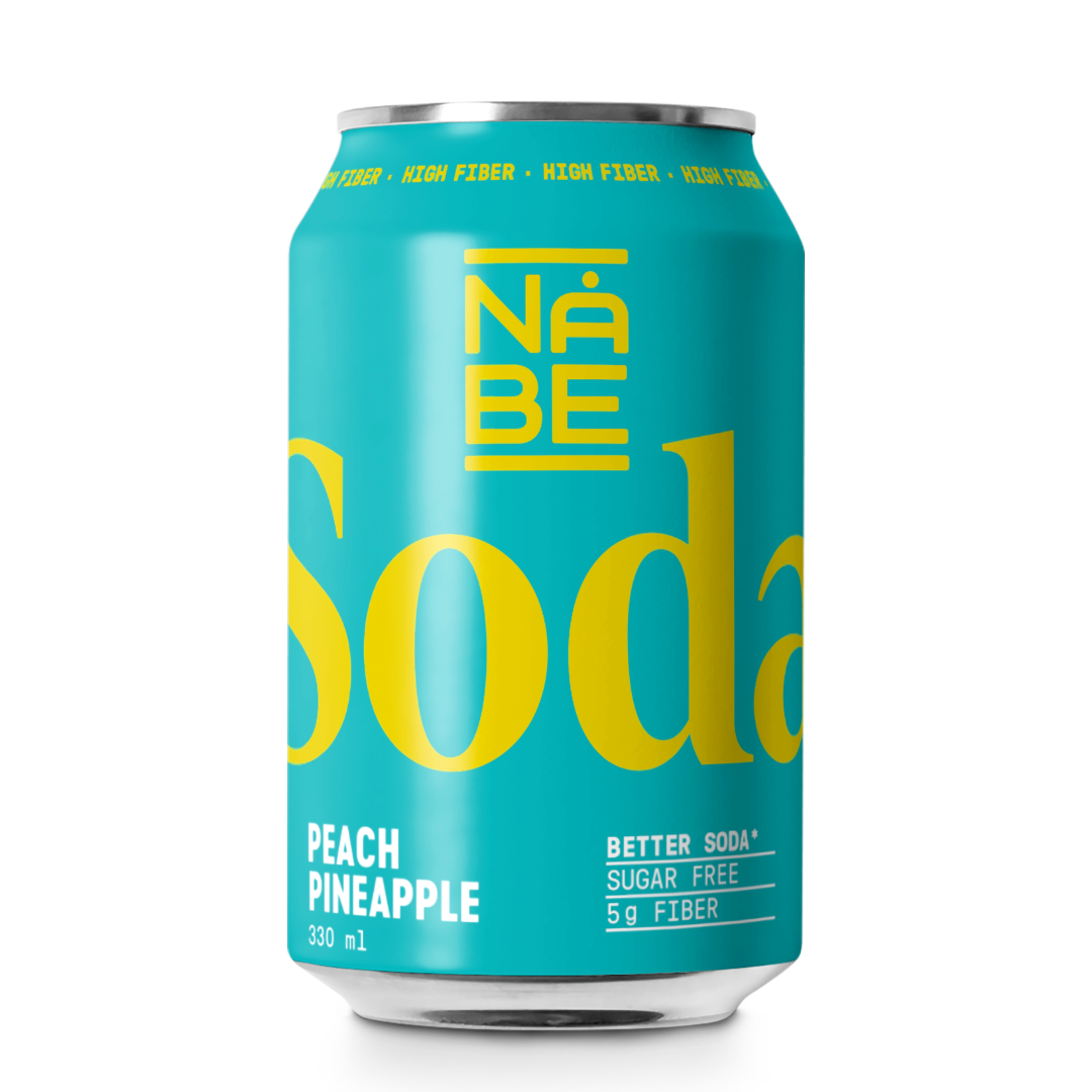NÅBE Soda Peach/Pineapple 33cl | Default Start Page - Alla kategorier - Nyheter - Nyheter 2026 - Dryck - Nyheter 2026 | Gottegrisen