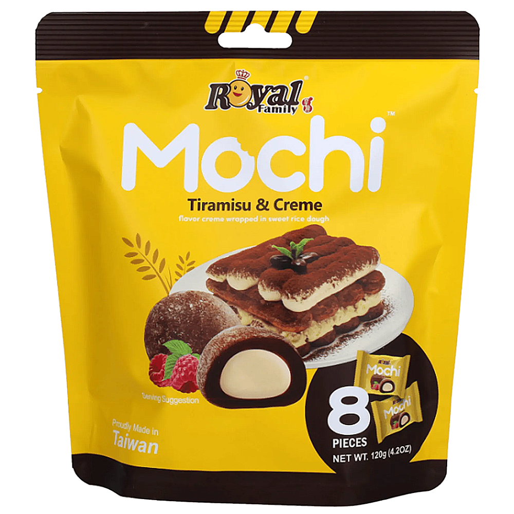 Royal Family Mochi Tiramisu & Creme 120g | Default Start Page - Alla kategorier - Godis - Påsar & Stycksaker | Gottegrisen
