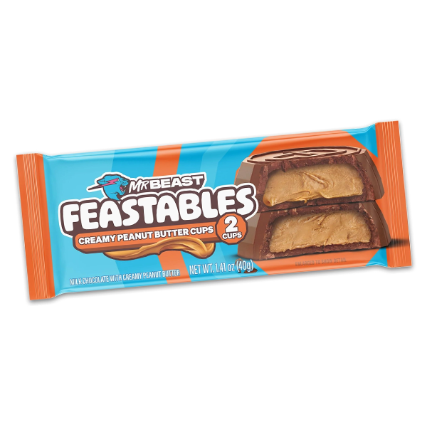 Mr Beast Feastables Peanut Butter 40g | Default Start Page - Alla kategorier - Godis - Påsar & Stycksaker | Gottegrisen