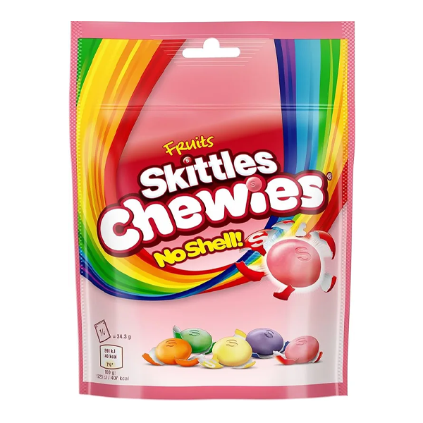 Skittles Chewies Sweets Fruit Pouch 137g | Default Start Page - Alla kategorier - Godis - Påsar & Stycksaker | Gottegrisen