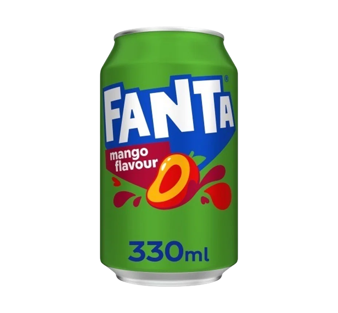 Fanta Mango 330ml | Default Start Page - Alla kategorier - Nyheter - Nyheter 2026 - Dryck - Nyheter 2026 | Gottegrisen