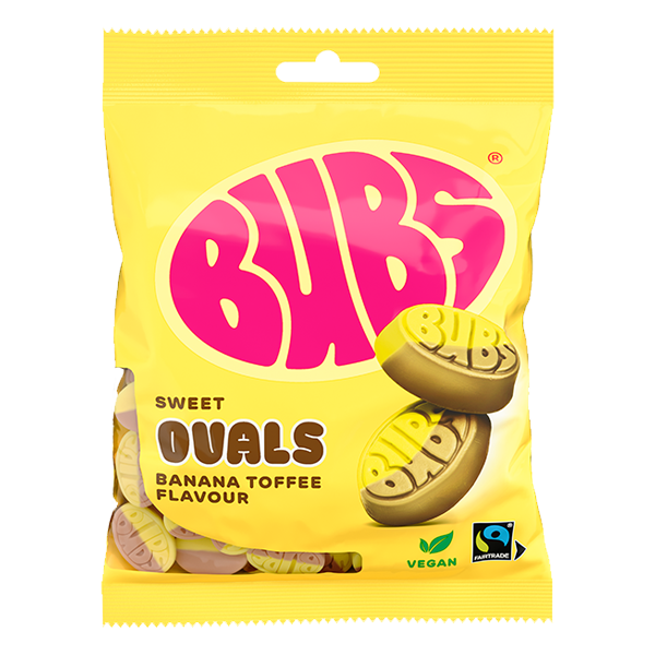 BUBS Banana Toffee 90g | Default Start Page - Alla kategorier - Godis - Påsar & Stycksaker - Godispåsar | Gottegrisen