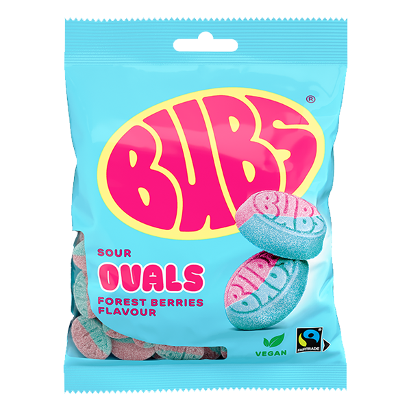 Bubs RASPBERRY/BLUEBERRY 90G | Default Start Page - Alla kategorier - Godis - Påsar & Stycksaker - Godispåsar | Gottegrisen