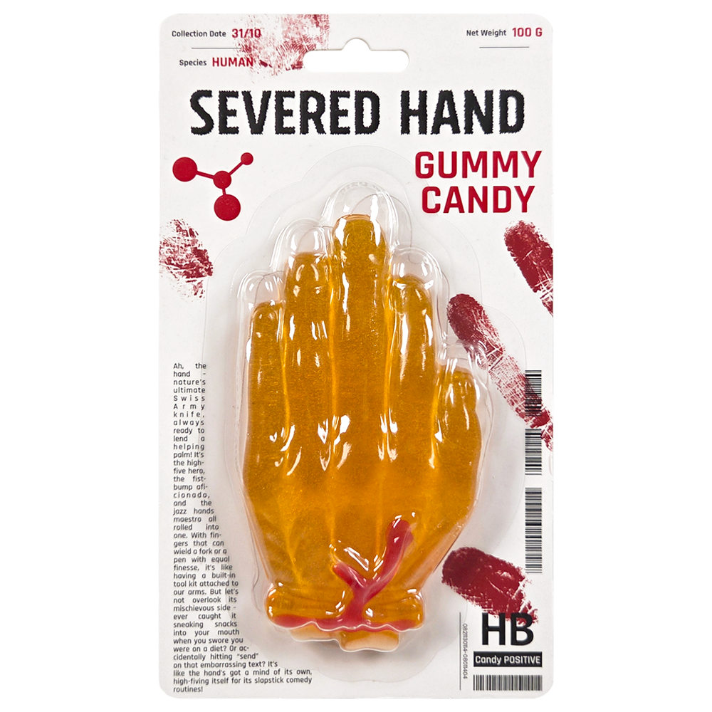 Godis Avhuggen Hand 100g | Default Start Page - Alla kategorier - Godis - Säsongsvaror - Halloween | Gottegrisen