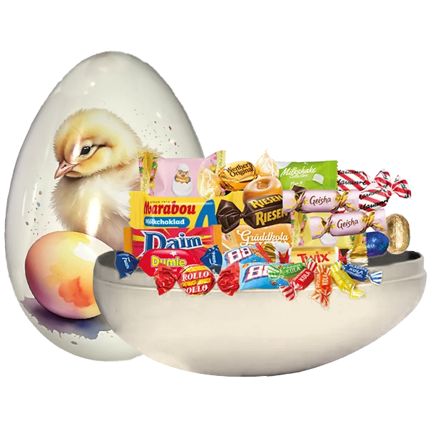 Plåtägg Godisblandning Lyx 400g | Default Start Page - Alla kategorier - Godis - Säsongsvaror - Påskgodis - Perfekt till företag | Gottegrisen