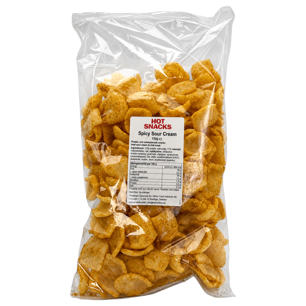 Hot Snacks Crispy Spicy Sourcream 150g