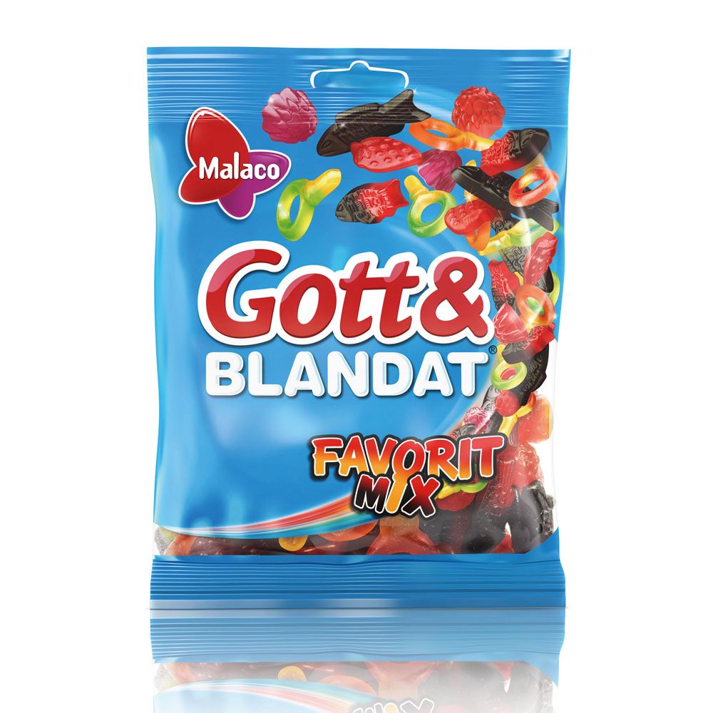 GOTT & BLANDAT FAVORITMIX 140 G | Default Start Page - Alla kategorier - Godis - Påsar & Stycksaker - Godispåsar | Gottegrisen