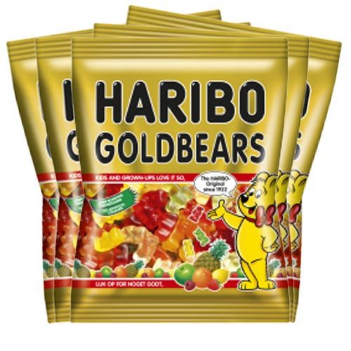 5st - Guldbamsar 80g | Default Start Page - Alla kategorier - Godis - Påsar & Stycksaker - Godispåsar | Gottegrisen