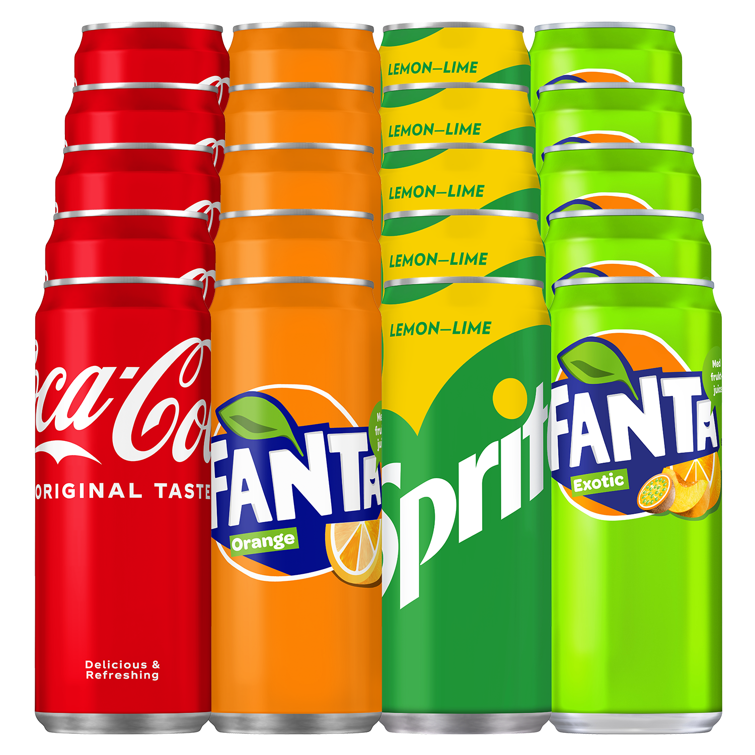Mixflak - Coca-Cola, Fanta, Sprite | Default Start Page - Alla kategorier - Drycker - Läsk | Gottegrisen