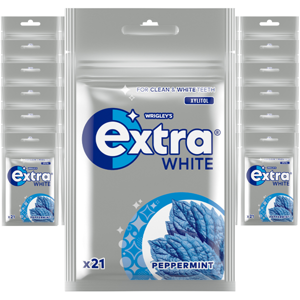 Extra White Pepparmint 30-pack | Default Start Page - Alla kategorier - Godis - Tuggummi | Gottegrisen
