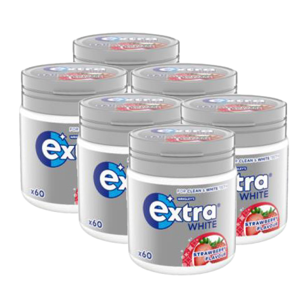 Extra White Strawberry 6-pack | Default Start Page - Alla kategorier - Godis - Tuggummi | Gottegrisen