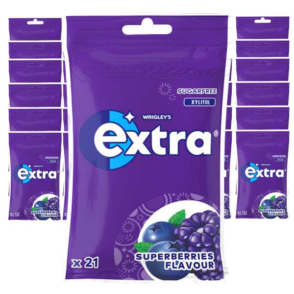 Extra Superberries 30-pack | Default Start Page - Alla kategorier - Godis - Tuggummi | Gottegrisen
