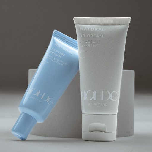 HOHDE Natural BB Cream Medium, 30 ml + HOHDE Natural Peptidserum, 20 ml