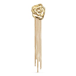 Styckörhänge i äkta silver - Rose Chain Earring Styckörhänge i äkta silver - Rose Chain Earring
