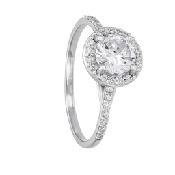 Ring i äkta silver med halo Ring i äkta silver med halo