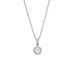 Halsband i äkta silver med halo