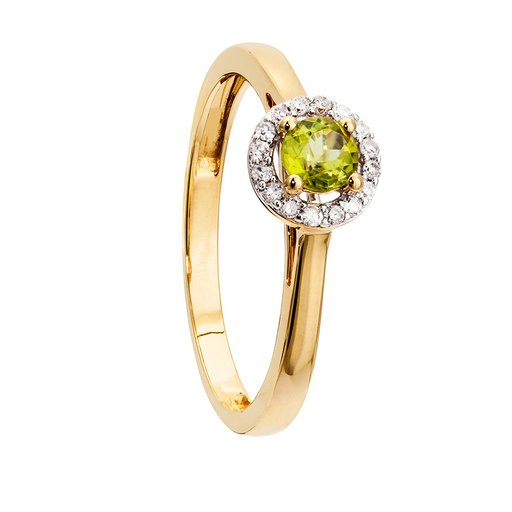 Diamantring i 18K guld