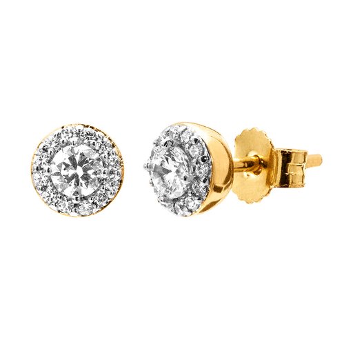 Diamantörhängen i 18K guld