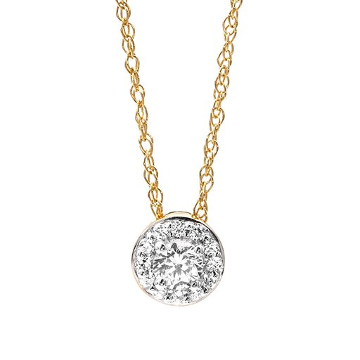 Diamanthalsband i 18K guld