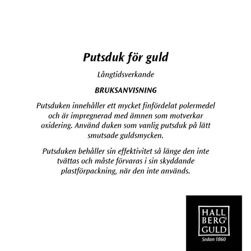 Miniputsduk för guldsmycken