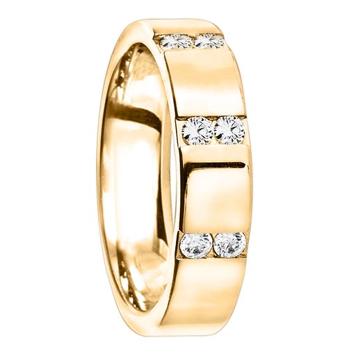 Diamantring i 18K guld