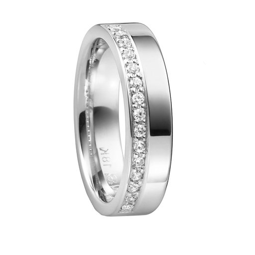 Diamantring i 18K guld