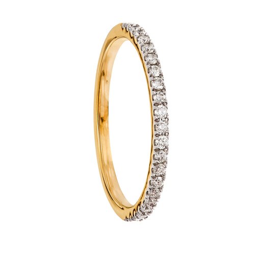Diamantring i 18K guld