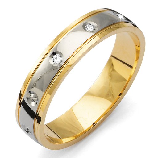 Diamantring i 18K guld