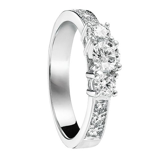 Diamantring i 18K guld