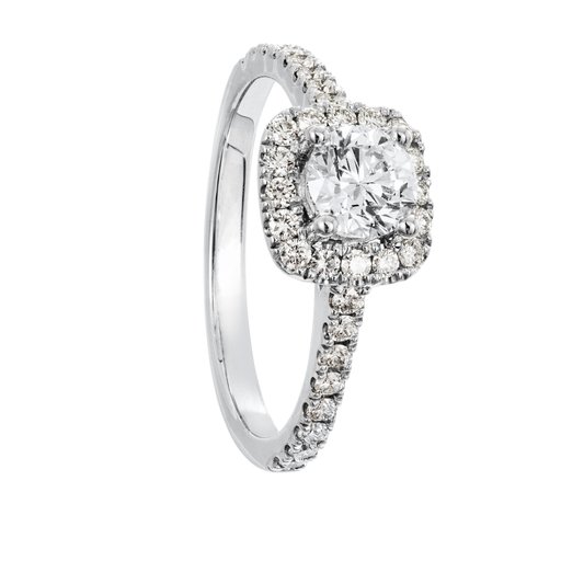 Diamantring i 18K guld
