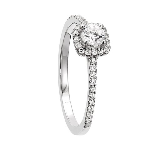 Diamantring i 18K guld