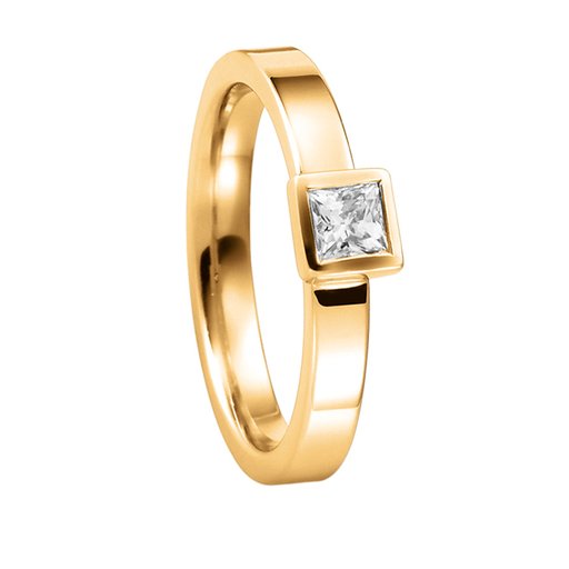Diamantring i 18K guld