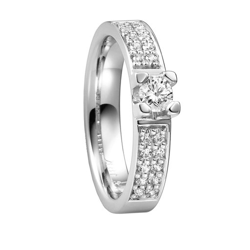 Diamantring i 18K guld
