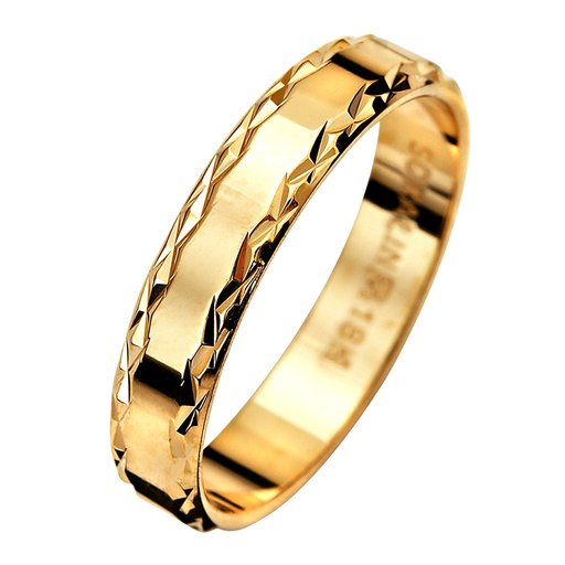 Förlovningsring i 18K guld 4mm
