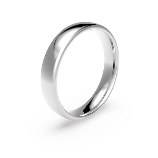 Förlovningsring i platina 4,5mm